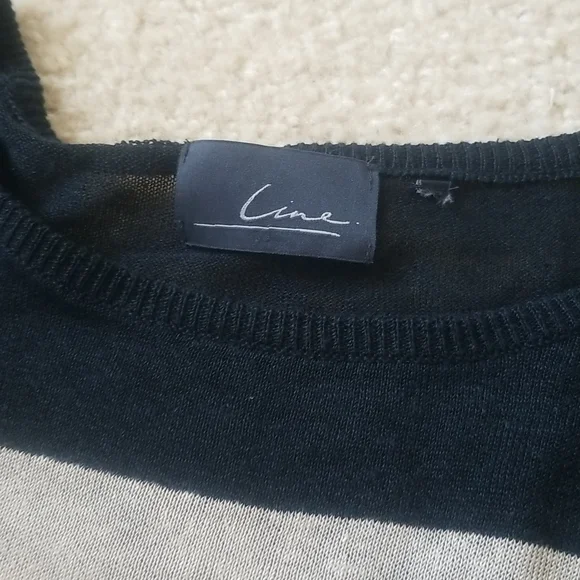 LINE sheer black and beige knitwear - Picture 2 of 4